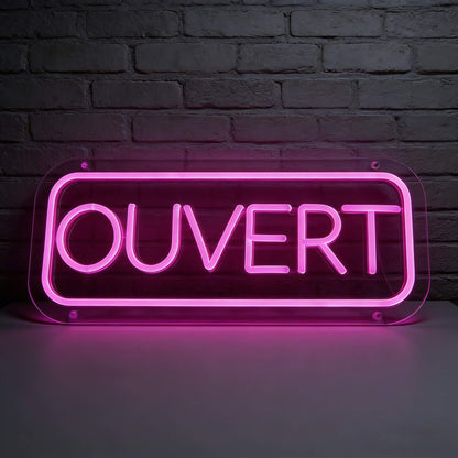 Ouvert Open Sign Led Custom Neon Sign