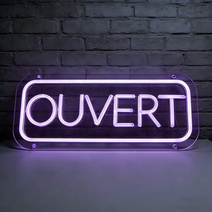 Ouvert Open Sign Led Custom Neon Sign