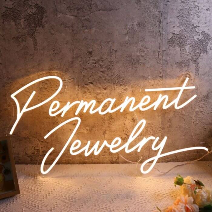 Permanent Jewelry Led Custom Neon Sign