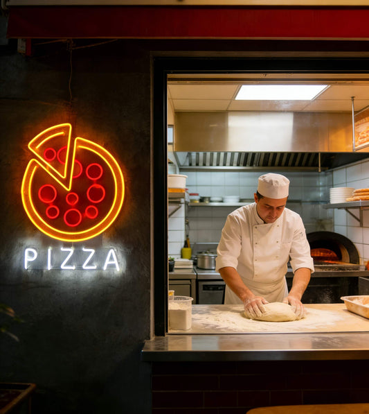 Sliced Pizza LED Neon Sign