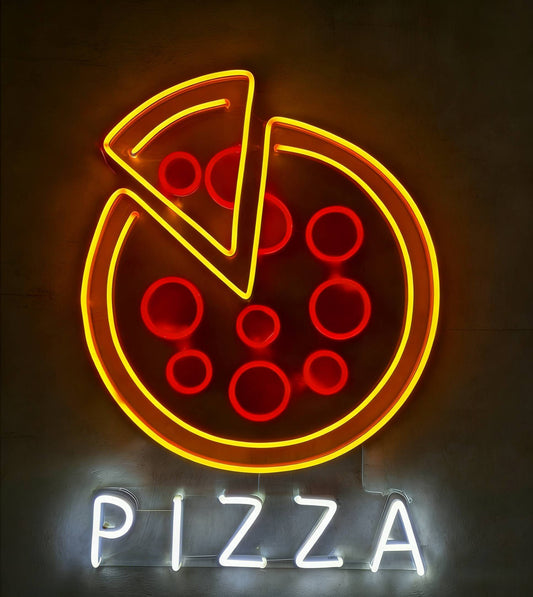 Sliced Pizza LED Neon Sign