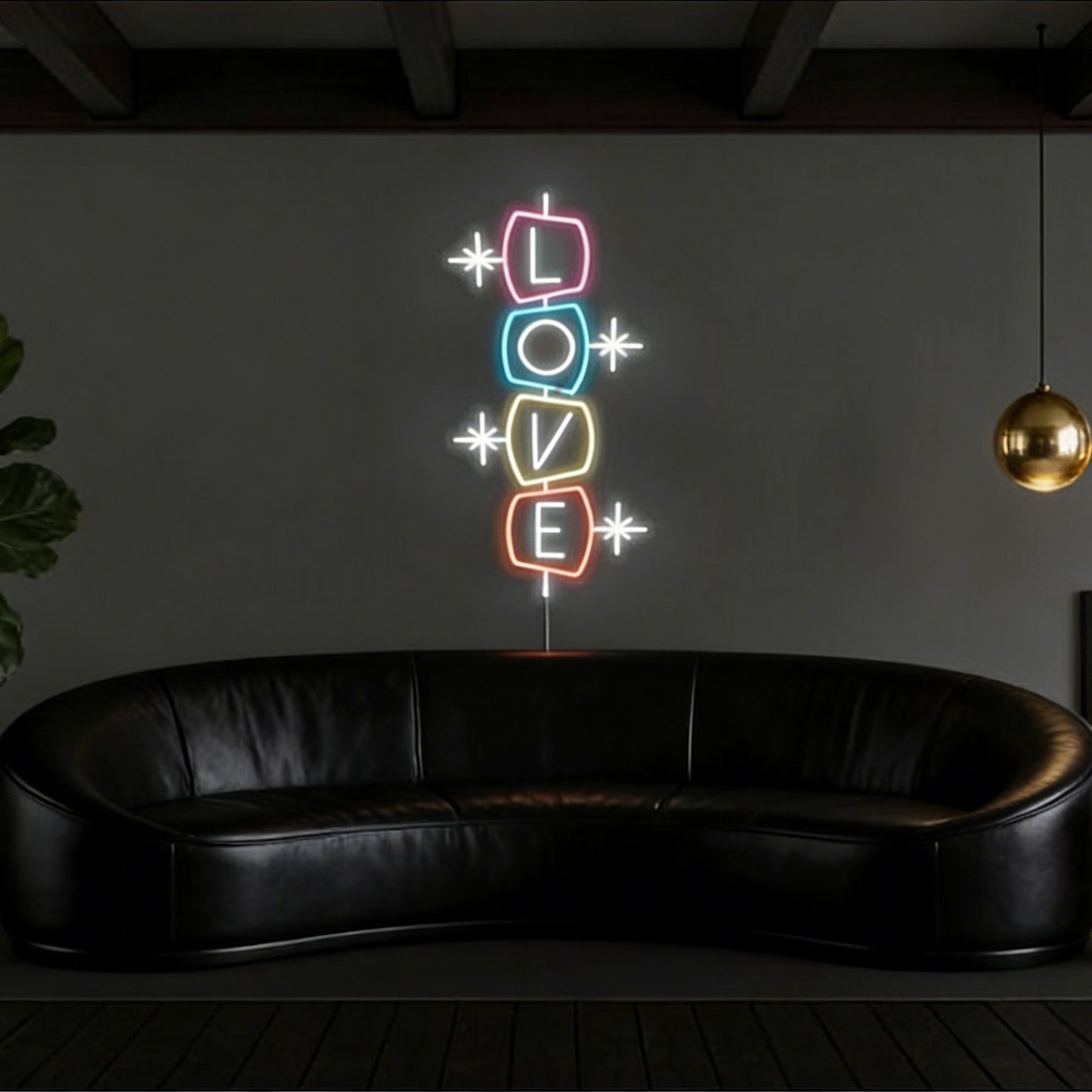 Sparkle Love Led Custom Neon Sign