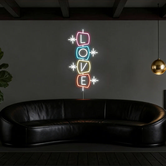 Sparkle Love Led Custom Neon Sign
