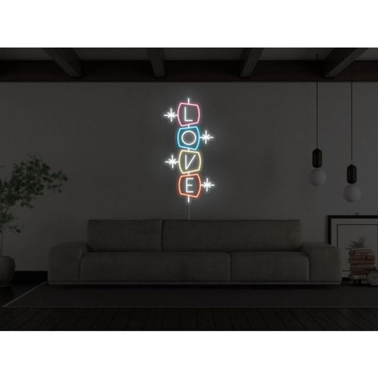 Sparkle Love Led Custom Neon Sign