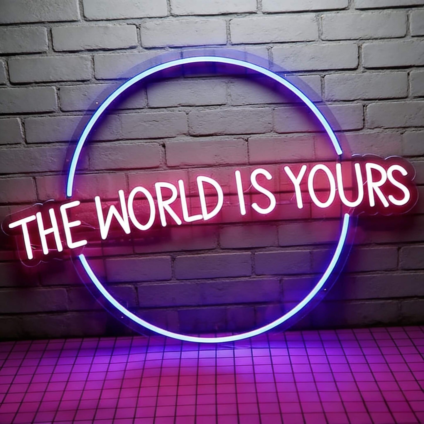 The World Is Yours Led Custom Neon Sign