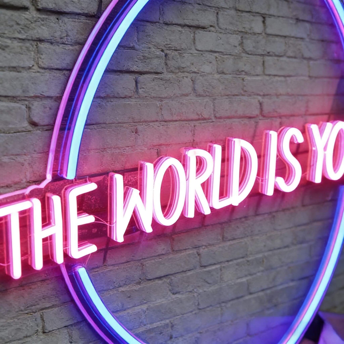 The World Is Yours Led Custom Neon Sign