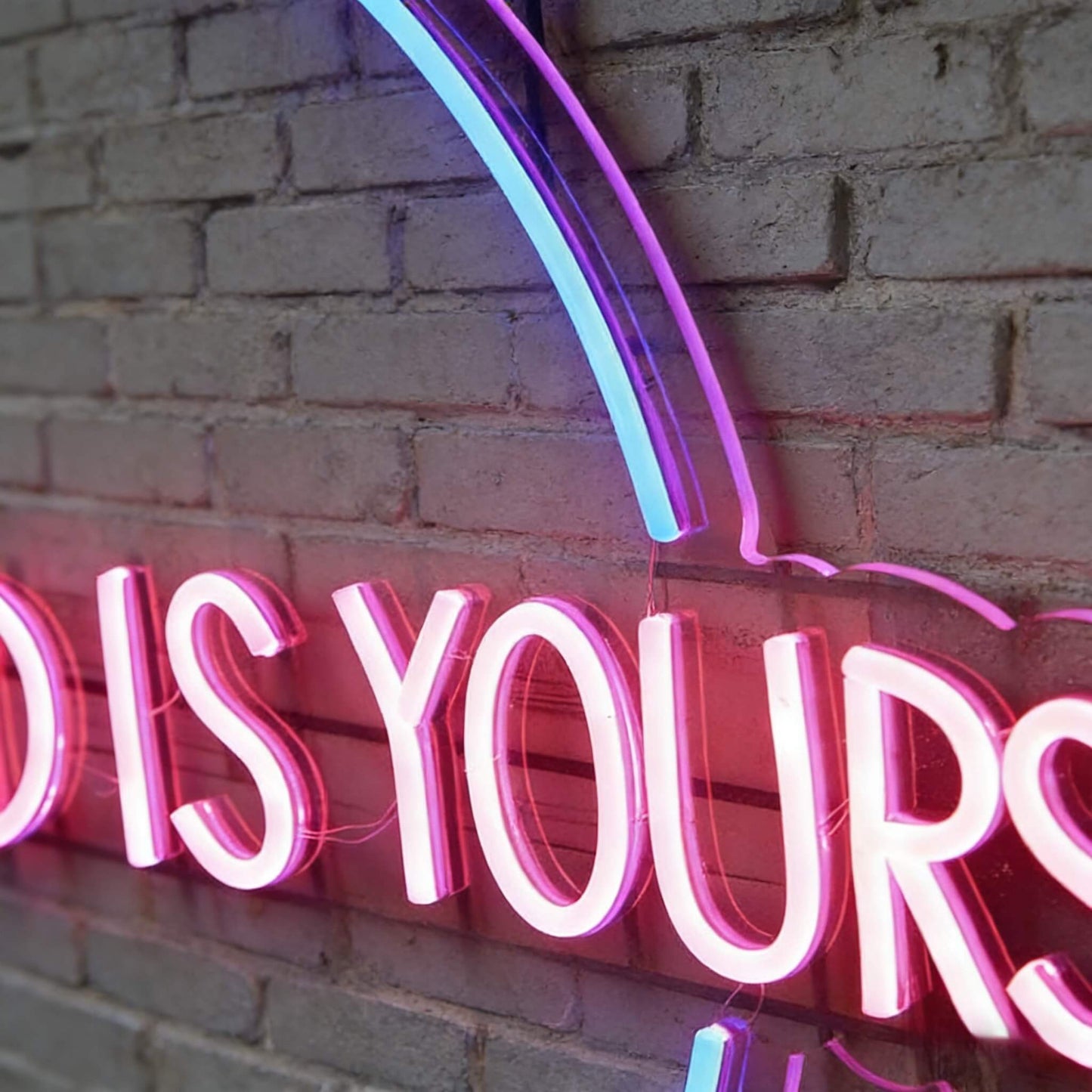 The World Is Yours Led Custom Neon Sign