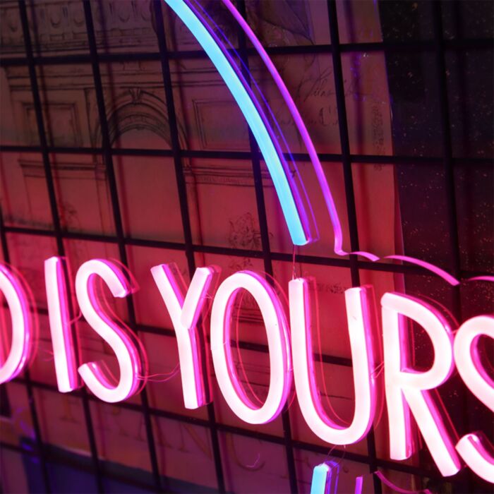 The World Is Yours Led Custom Neon Sign