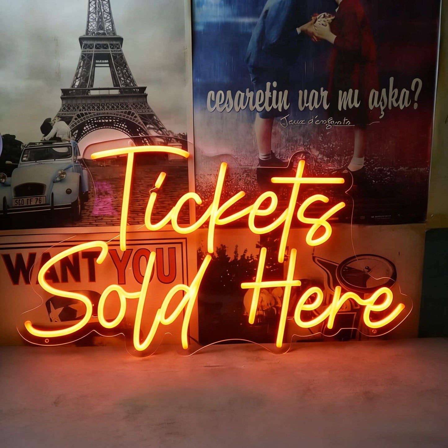 Tickets Sold Here Led Custom Neon Sign