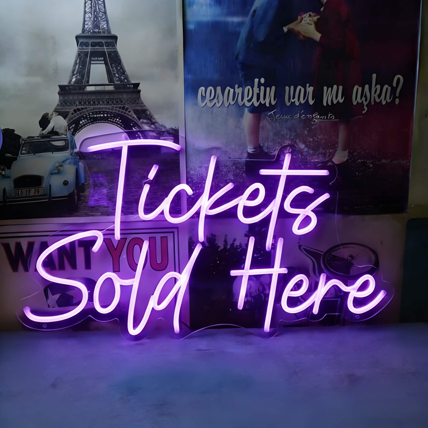 Tickets Sold Here Led Custom Neon Sign