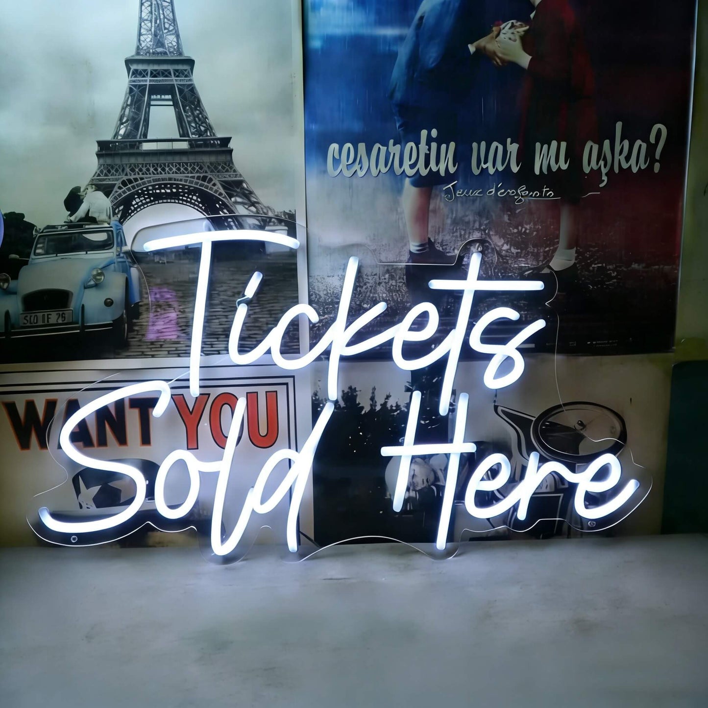 Tickets Sold Here Led Custom Neon Sign