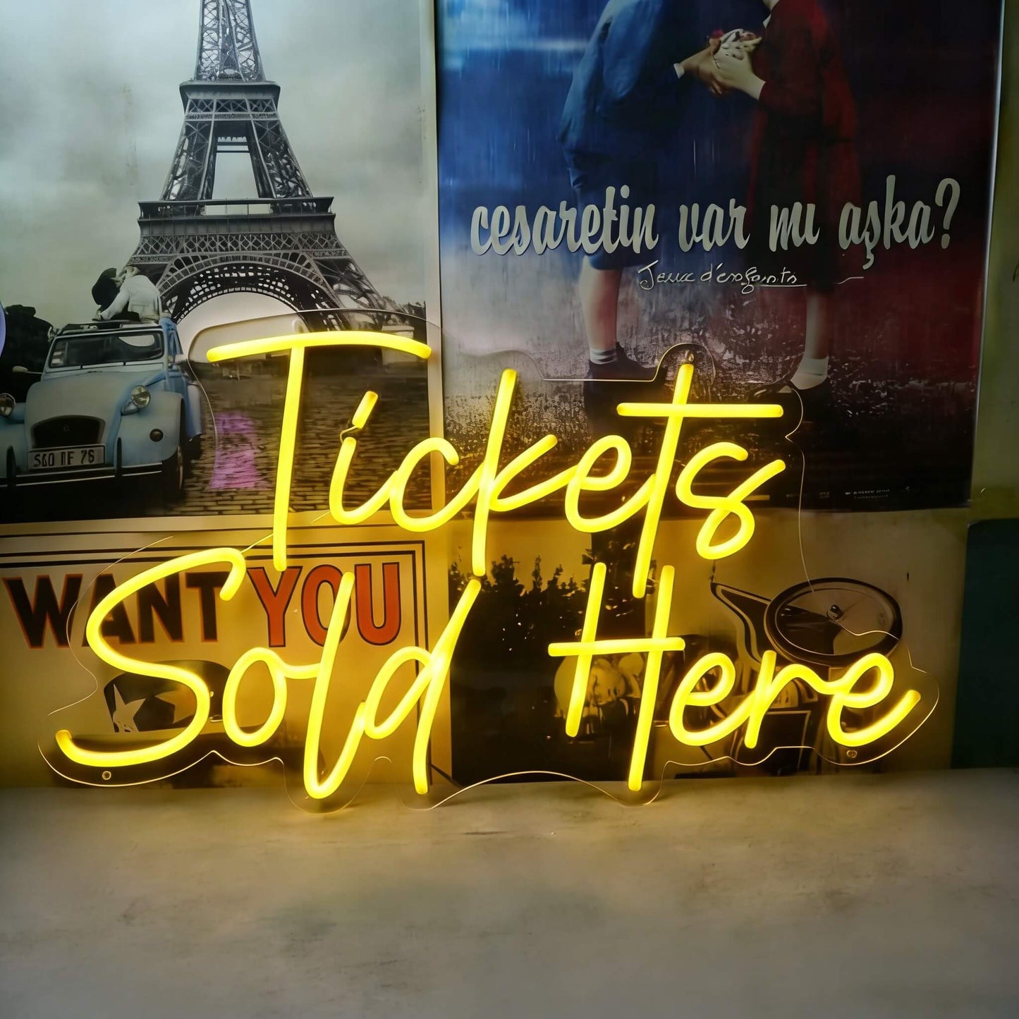 Tickets Sold Here Led Custom Neon Sign