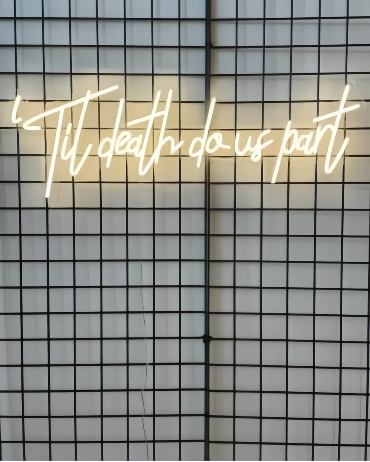 Til Death Do Us Part Led Custom Neon Sign