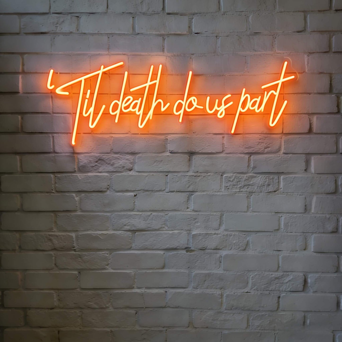Til Death Do Us Part Led Custom Neon Sign