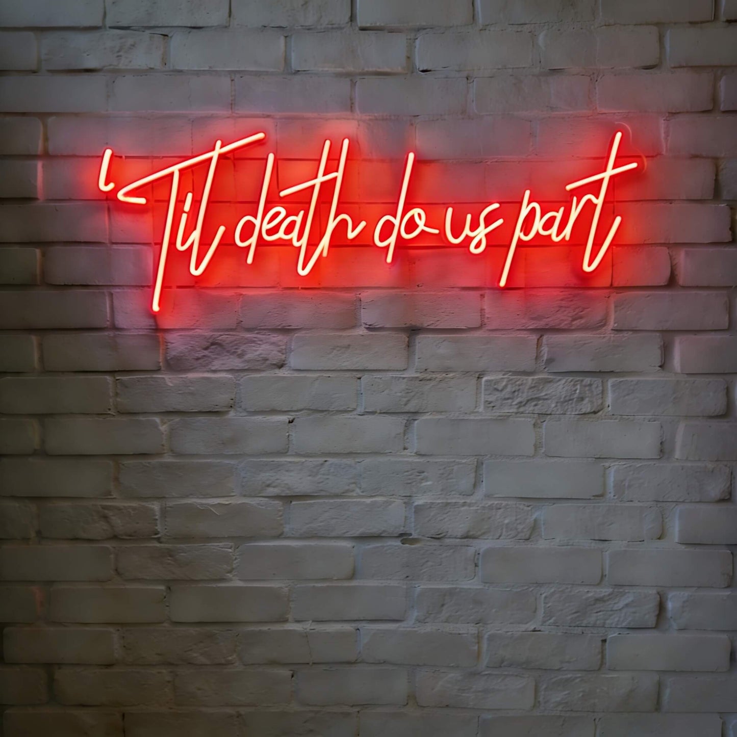 Til Death Do Us Part Led Custom Neon Sign