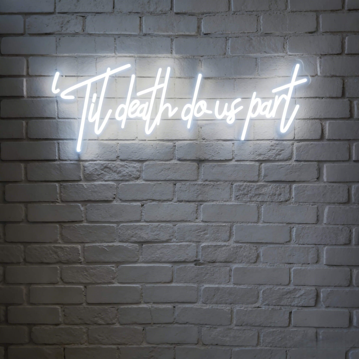 Til Death Do Us Part Led Custom Neon Sign
