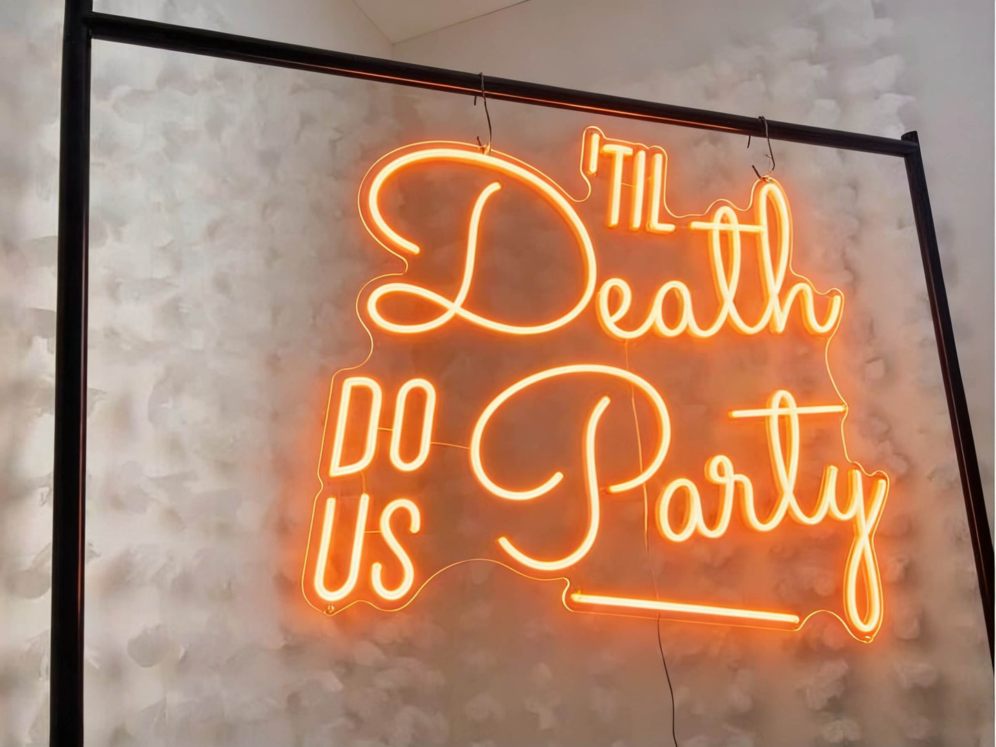 Til Death Do Us Party Led Custom Neon Sign