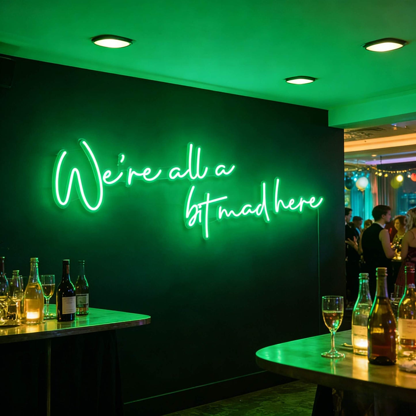 Were All A Bit Mad Here Led Custom Neon Sign